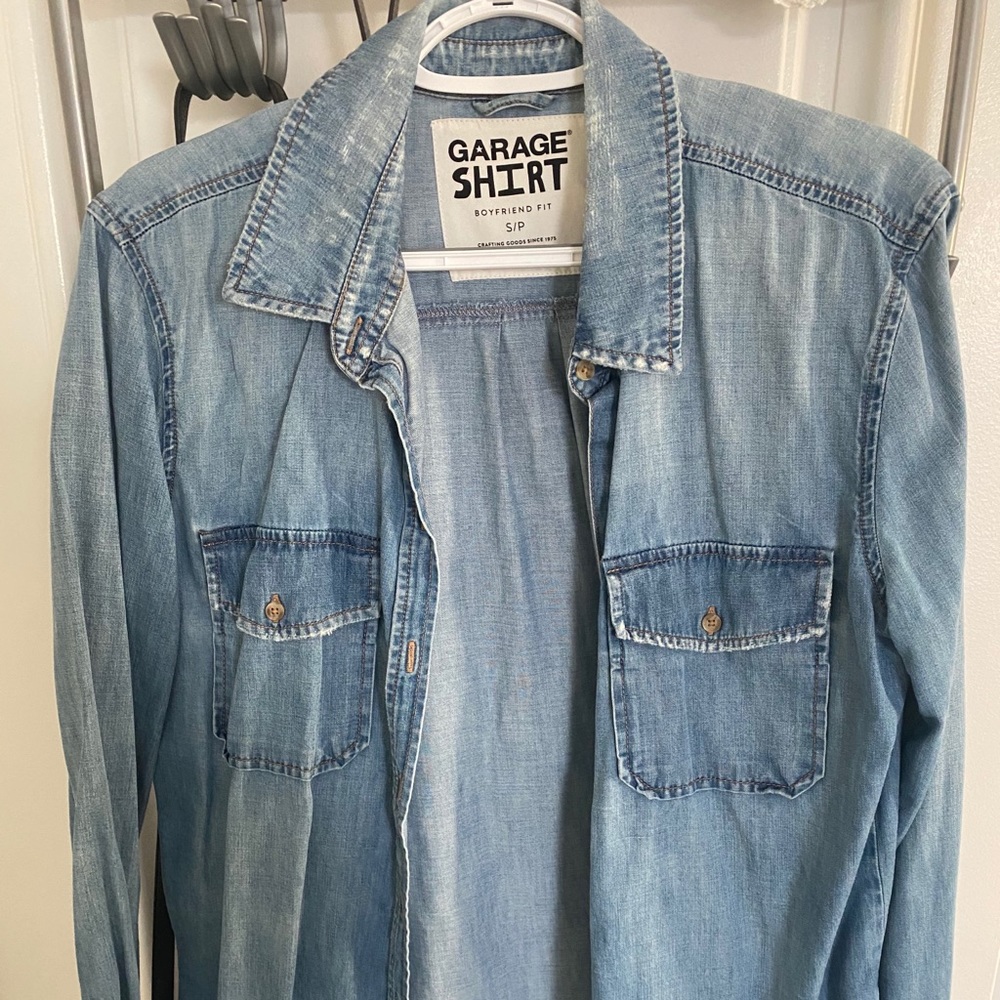 GARAGE denim shirt- size small
